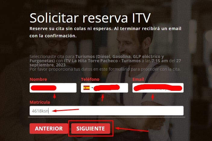 Cita Previa ITV La Hita Datos y Matricula