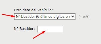 Cita Previa ITV Veiasa Numero de Bastidor