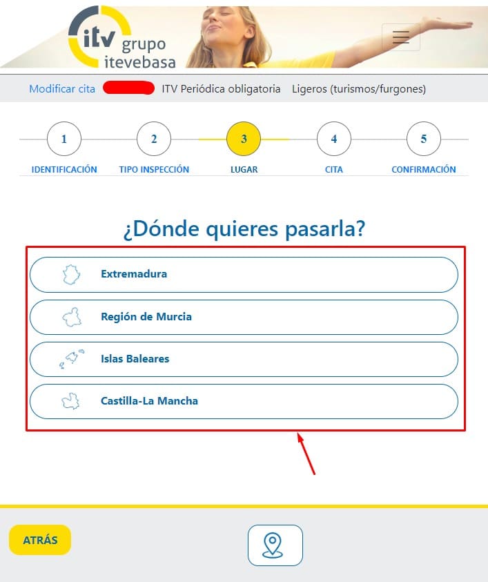 Cita Previa Itevebasa Comunidad autonoma