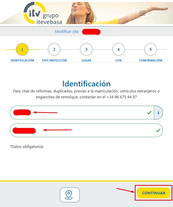 Cita Previa Itevebasa Matricula Movil